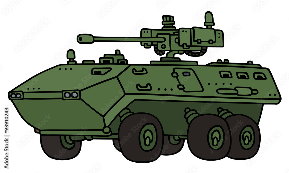Troop carrier - Hand drawing, not a real model Troop carrier - Hand drawing, not a real model