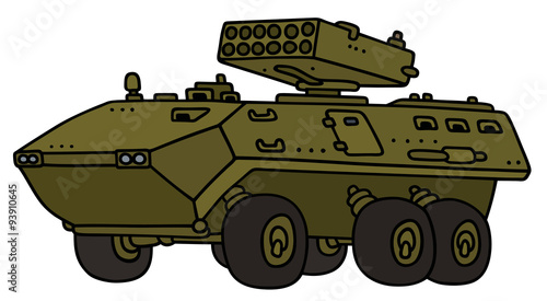Troop carrier - Hand drawing, not a real model