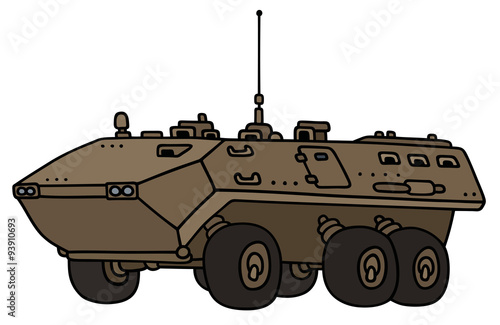 Troop carrier - Hand drawing, not a real model