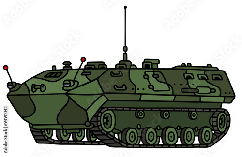 Track troop carrier / Hand drawing, not a real model