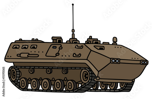 Track troop carrier / Hand drawing, not a real model