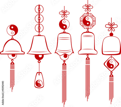 Wind Chimes. Design element