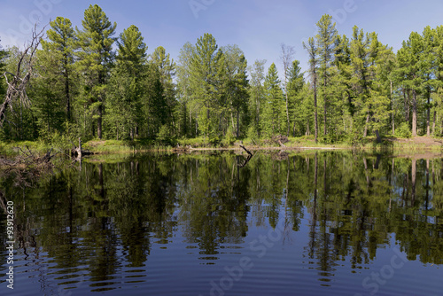 Scenic landscape of nature in Siberia