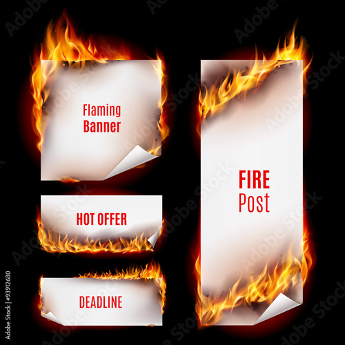 Fire banners
