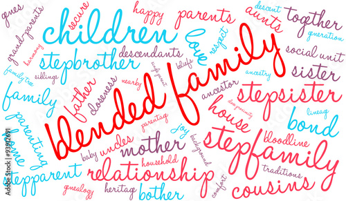 Φωτογραφία Blended Family Word Cloud