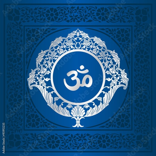 aum syllable, paisley design ,Hinduism, India