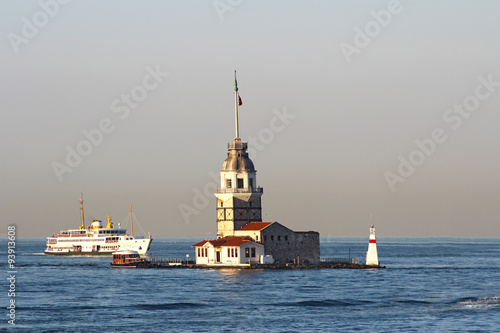 Maiden's Tower in Istanbul, Turkey. photo