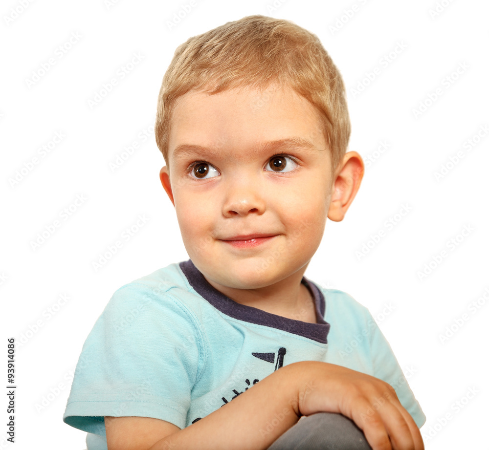 portrait of a smiling blond boy portrait of a smiling blond boy