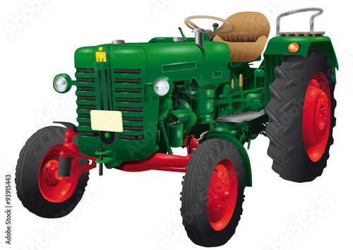 Grüner Traktor