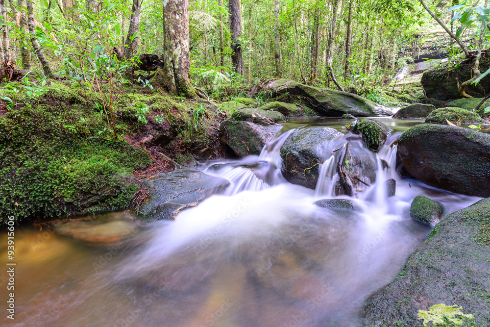 Tham Yai Waterfall at Phu Kradueng national park in Loei, Thailand, Tham Yai Waterfall at Phu Kradueng national park in Loei, Thailand,