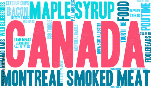 Canada Food Word Cloud