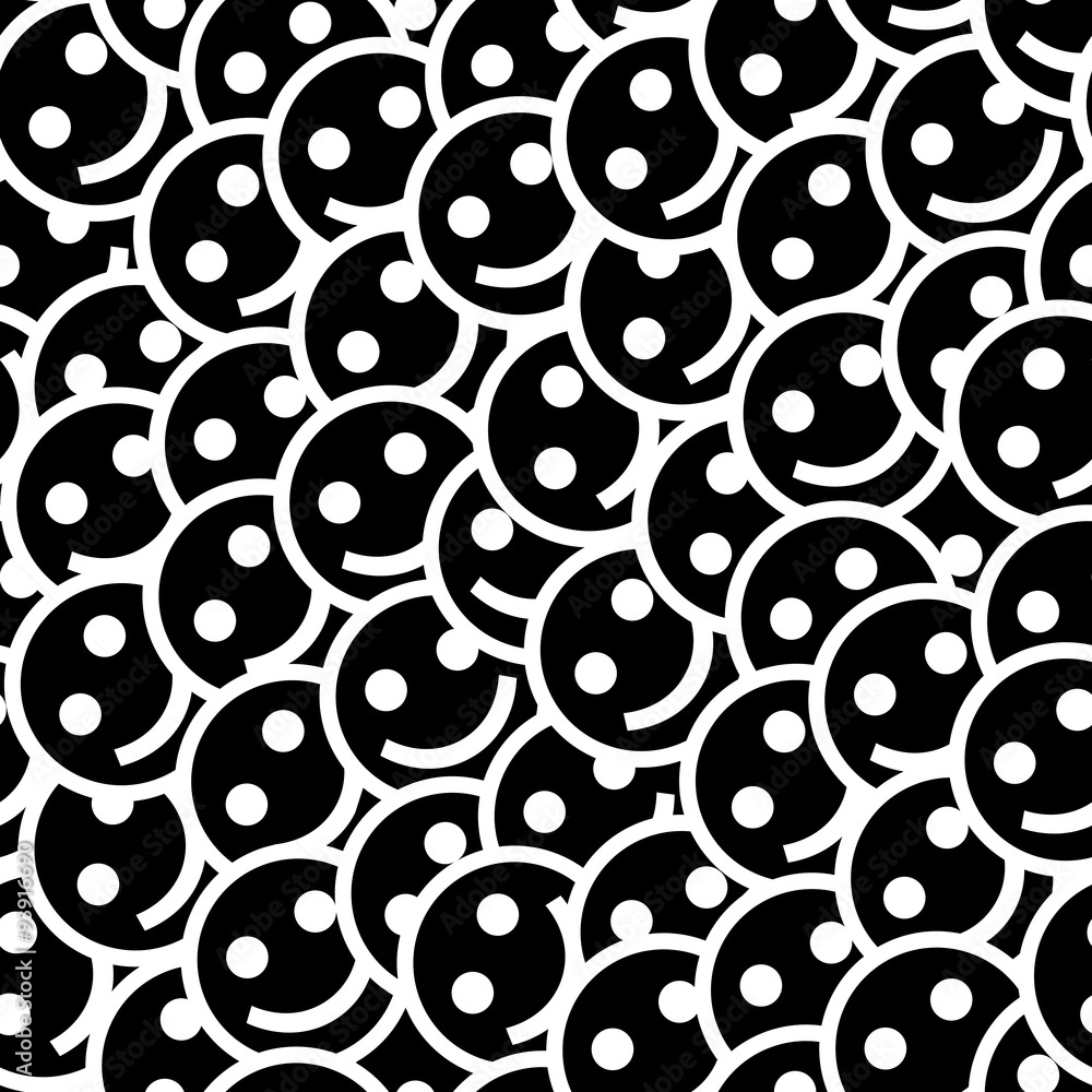 Funny faces seamless pattern. Funny faces seamless pattern.