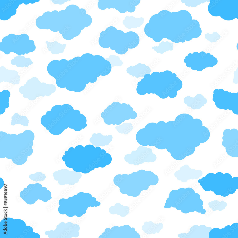 New clouds seamless pattern