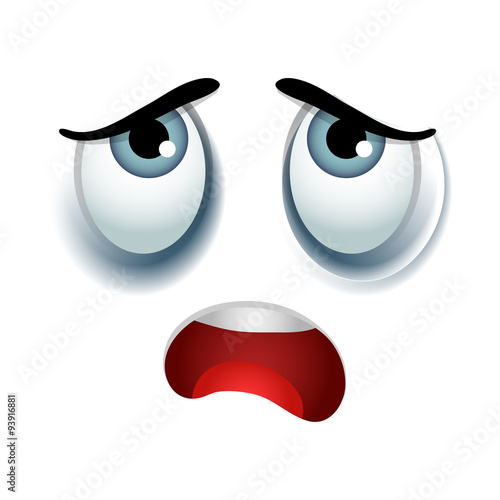 Tired emoticon sign