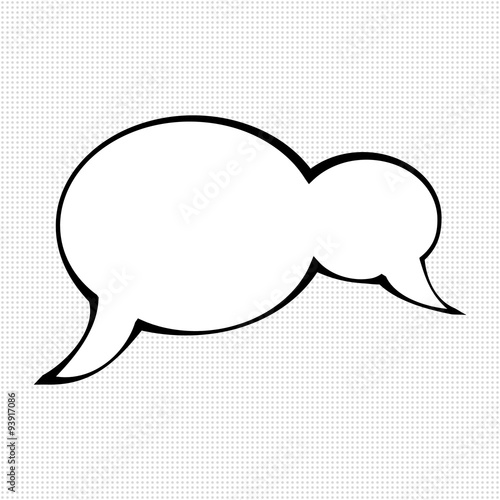Unique comic speech bubble