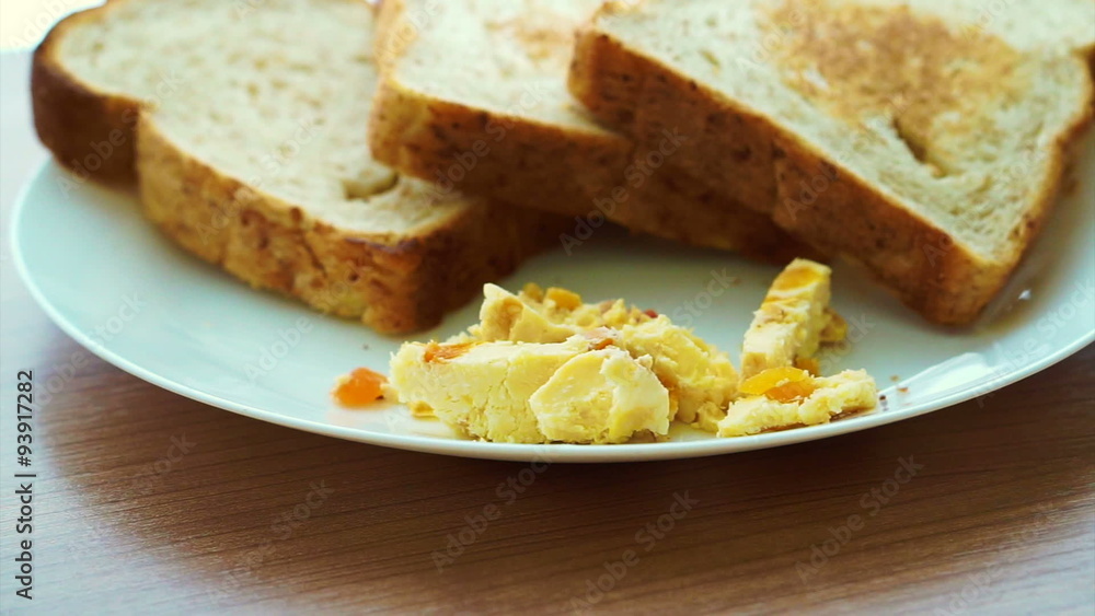 Video of Cream apricot cheese spread the side of toasts dish Video of Cream apricot cheese spread the side of toasts dish