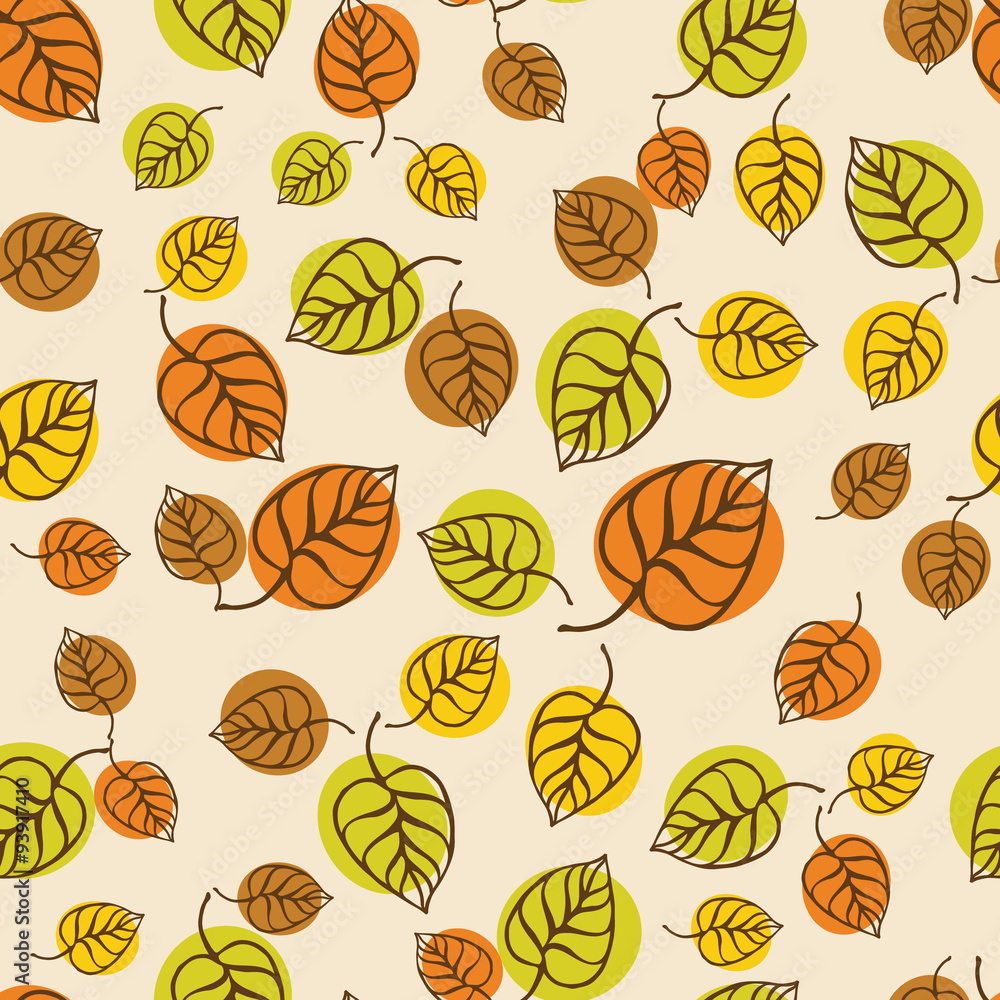 Autumn leaves pattern for design wrapping paper Autumn leaves pattern for design wrapping paper