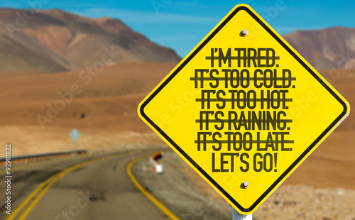 фотографія Lets Go! sign on desert road