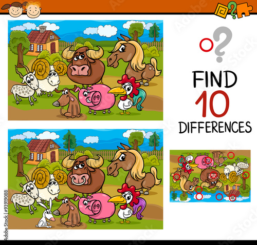 differences task with animals