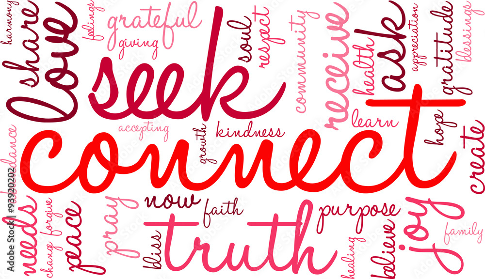 Connect Word Cloud On a White Background. Connect Word Cloud On a White Background.