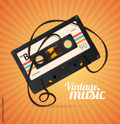 Vintage Music Background. Vector