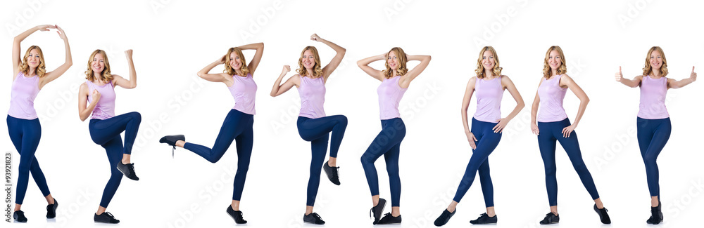 Concept of healthy lifestyle in set Concept of healthy lifestyle in set
