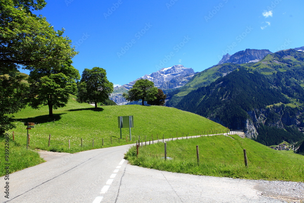 Klausenpassstrasse bei Spiringen Klausenpassstrasse bei Spiringen