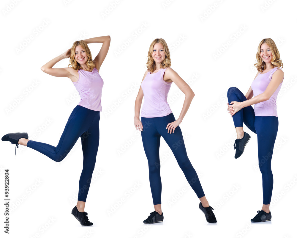 Concept of healthy lifestyle in set Concept of healthy lifestyle in set