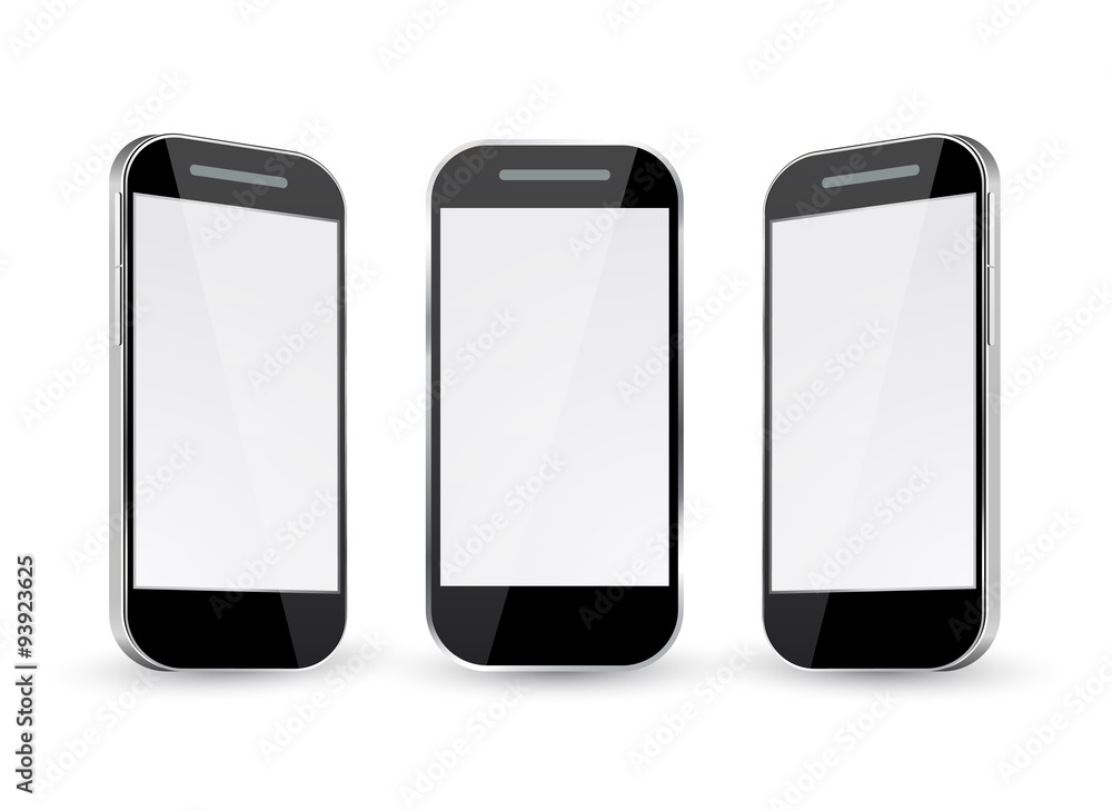 Mobile Phone with different views. Mobile Phone with different views.