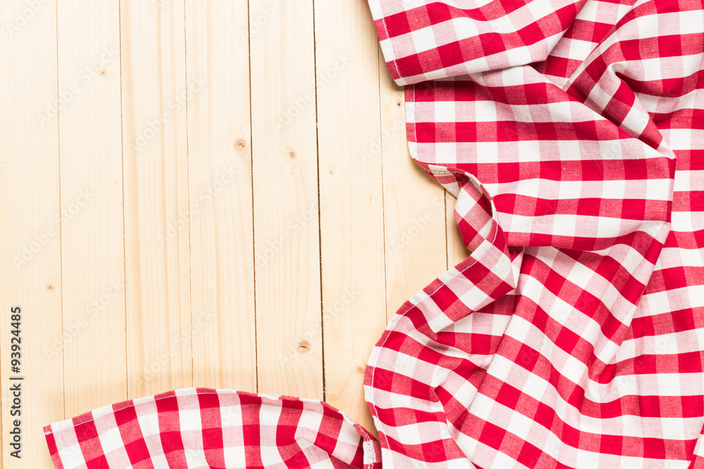 Red checkered tablecloth Red checkered tablecloth