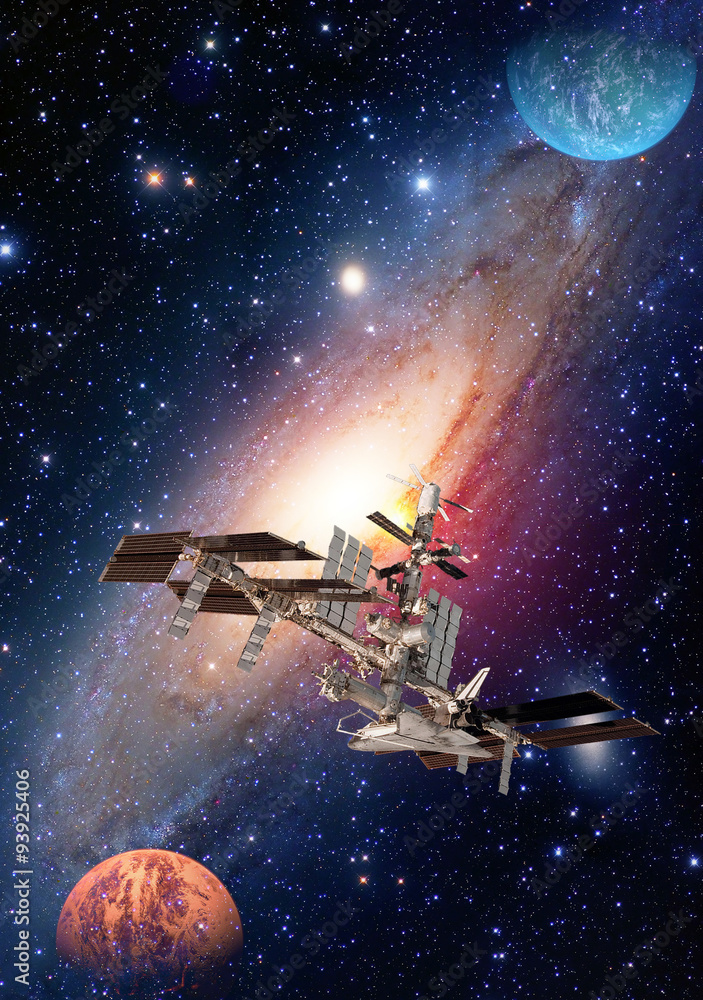 Satellite solar system space station spaceship interstellar