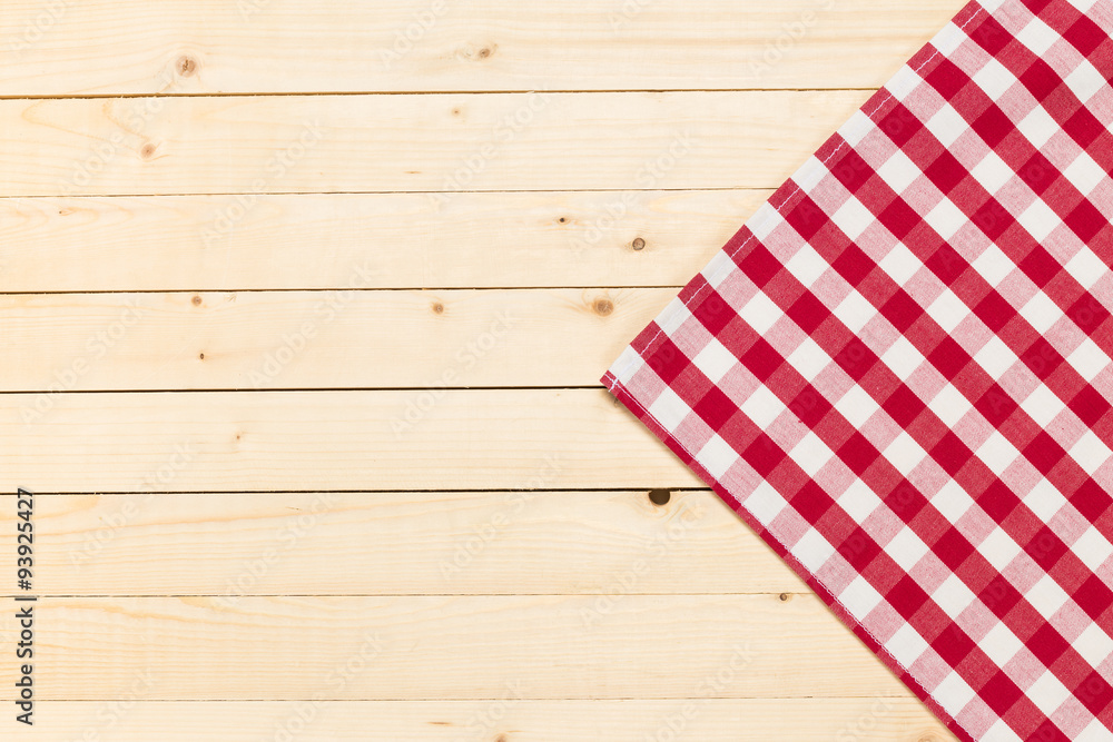 Red checkered tablecloth Red checkered tablecloth