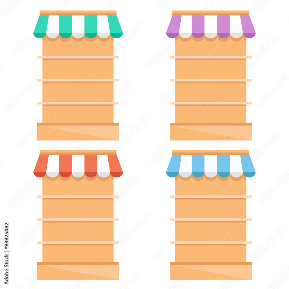 Empty Grocery Store Shelves Clip Art