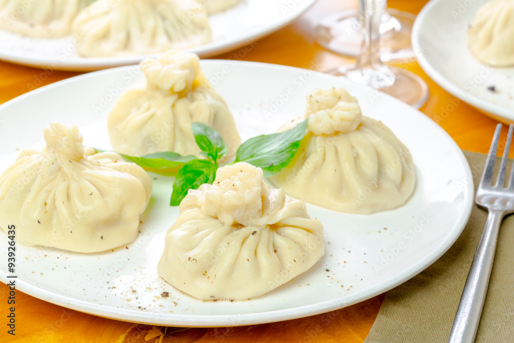 Homemade khinkali Homemade khinkali