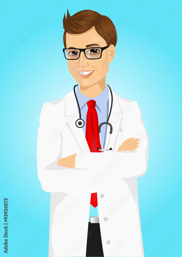 experienced male doctor posing experienced male doctor posing