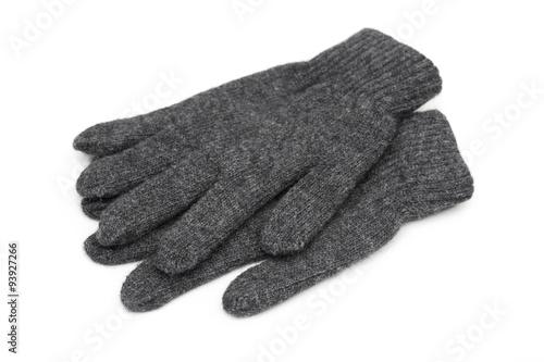 gloves on the white background