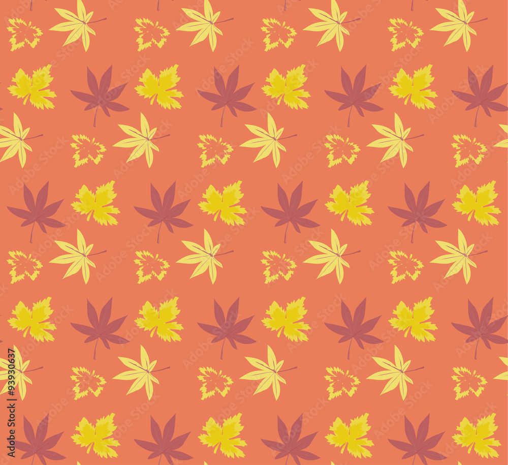 autumn motive background. seamless leaves pattern autumn motive background. seamless leaves pattern