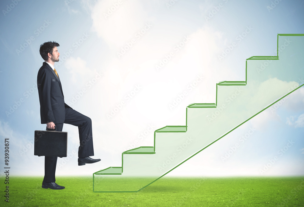 Stepping up a staircase Stepping up a staircase