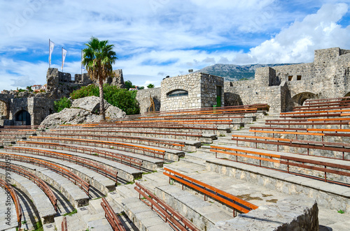 Amphitheatre in fortress Kanli Kula (Bloody Tower), Herceg Novi, Montenegro