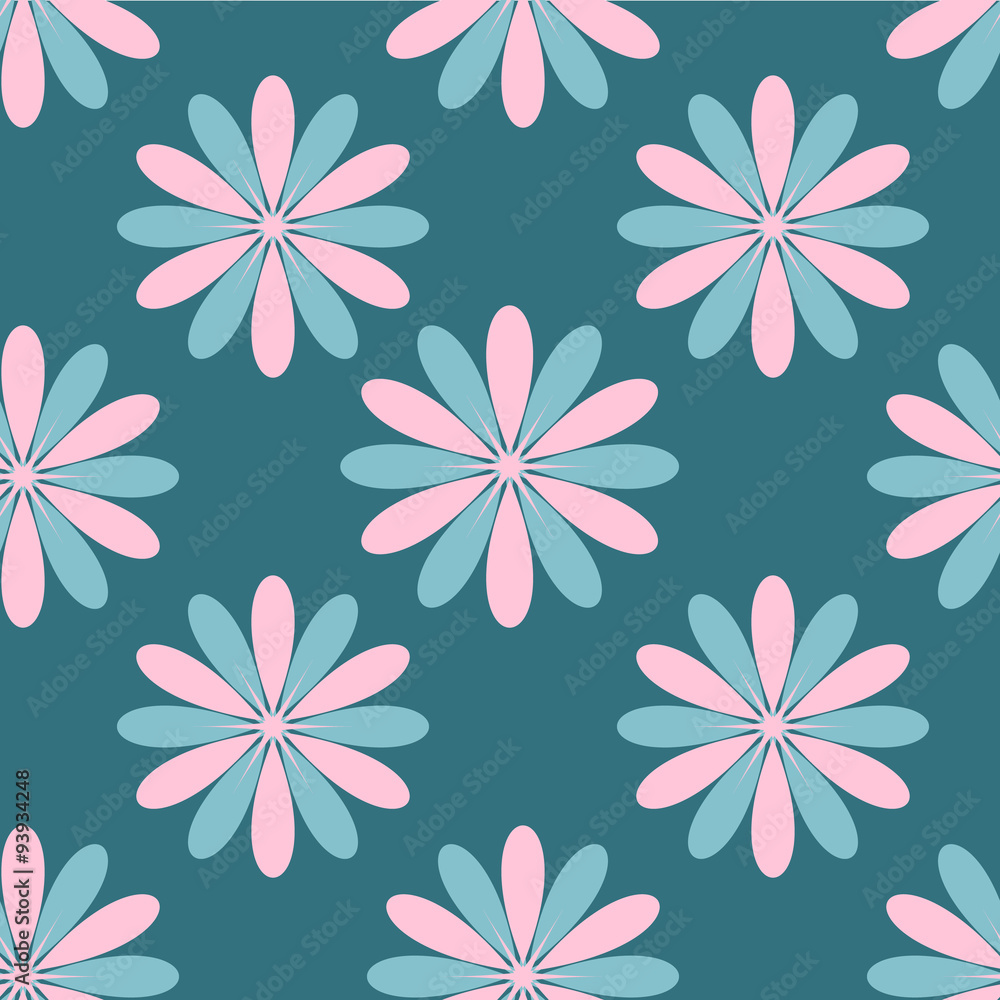 Obraz premium Vector illustration - abstract floral background