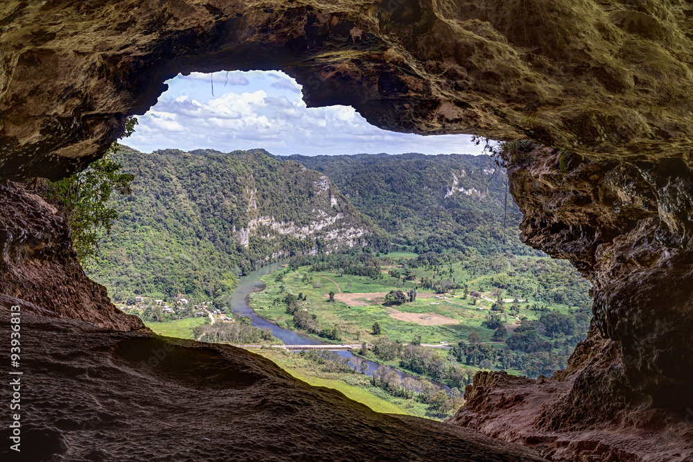 Obraz na plátně Cueva Ventana - Window Cave in Puerto  Rico