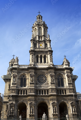 Sainte Trinite church in Paris. France