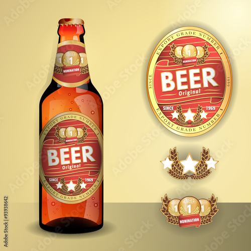 realistic design for its bottle and label