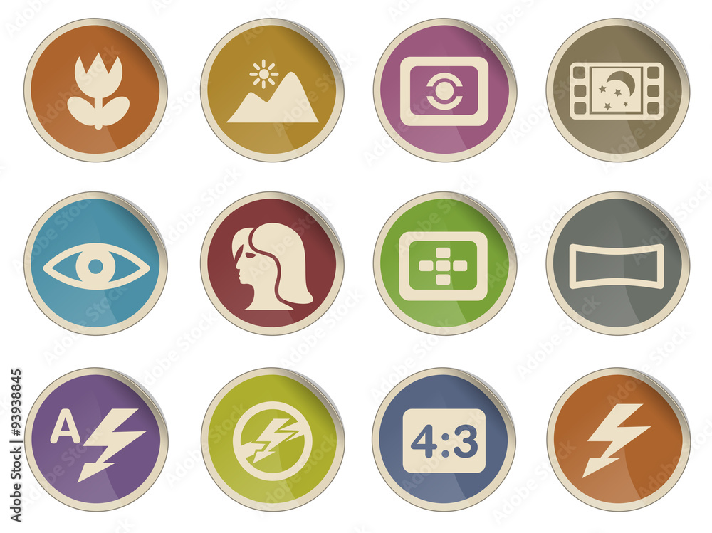 Photography Silhouette Icons