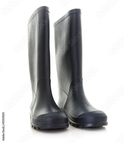 Gray Wellington Boots