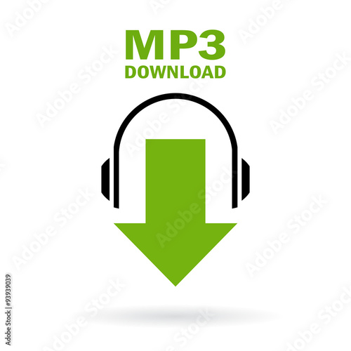 Mp3 music download icon photo