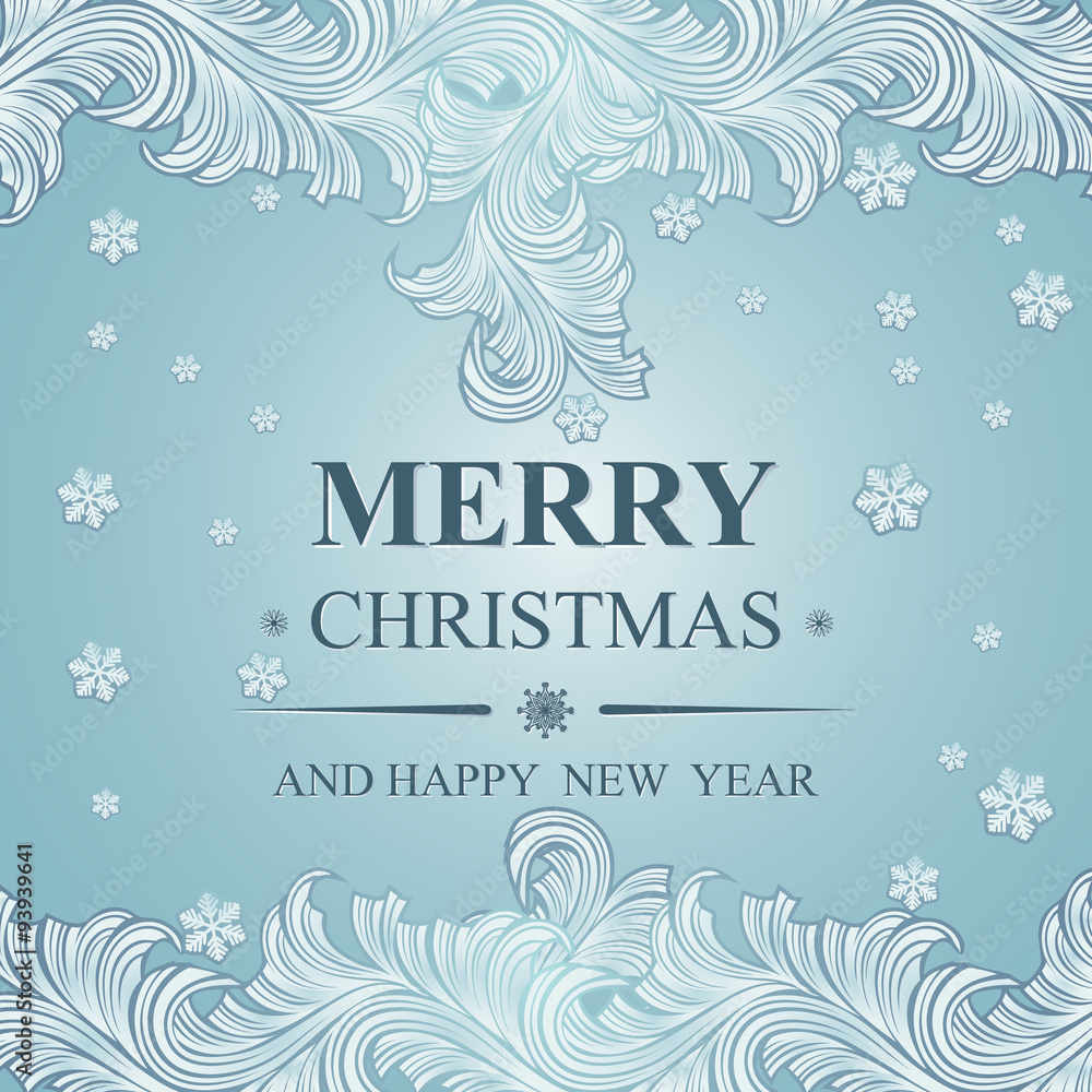 Poster Merry Christmas and Happy New Year Poster Merry Christmas and Happy New Year