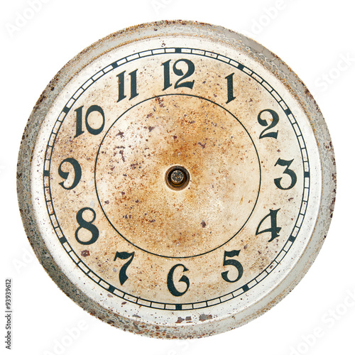Konstfotografi Blank clock dial without hands