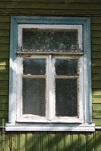 window old wooden house