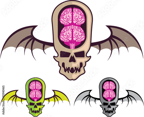 Double brain skull photo